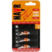 

Супер клей "NAVR" (3 в 1) 3г