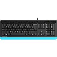 Клавиатура «A4Tech» Fstyler, FKS10 USB, черный/синий