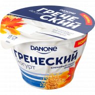 Йогурт греческий «Danone» кленовый сироп-амарант, 3,4%, 230 г