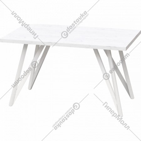 Обеденный стол «Millwood» Женева 2, ЛДСП белый/белый, 160х80х75 см