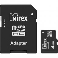 Карта памяти «Mirex» micro SDHC, 4GB class 10, 13613-AD10SD04