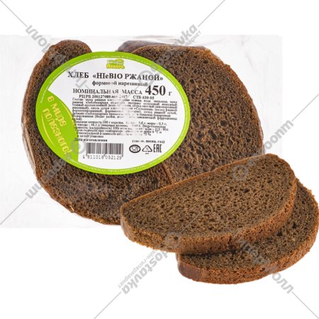 Хлеб «HleBIO Ржаной» нарезанный, 450 г