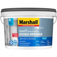 Краска «Marshall» Export-7, 5183666, глубокоматовый белый, 2.5 л