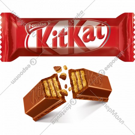 Конфеты глазированные «KitKat» молочный шоколад, 1 кг, фасовка 0.4 кг