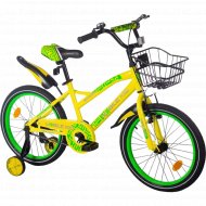 Детский велосипед «Mobile Kid» Slender 18, желтый/зеленый