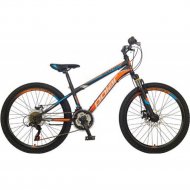Велосипед «Polar Bike» Sonic FS Disk 24, B242S33180, черный/оранжевый