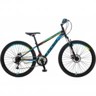Велосипед «Polar Bike» Sonic FS Disk 26, B262S02201, черный/синий/зеленый