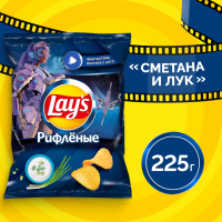 

Чипсы "LAY'S МАХ" (сметана и лук) 225г