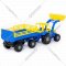Трактор игрушечный «Полесье» Мастер №2 с прицепом и ковшом, 35288