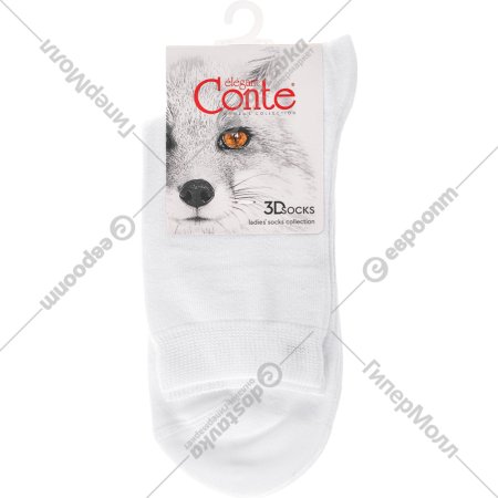 Носки женские «Conte Elegant» 3DSocks, размер 25-27, 000 белый