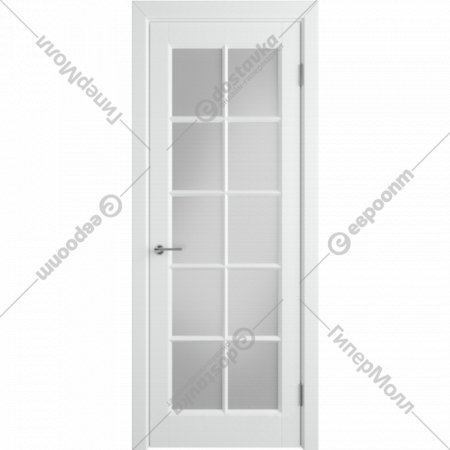 Дверь «Colorit» К4 ДГ Белая эмаль, 200х90 см