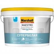 Краска «Marshall» Maestro, 5183688, белый, 2.5 л