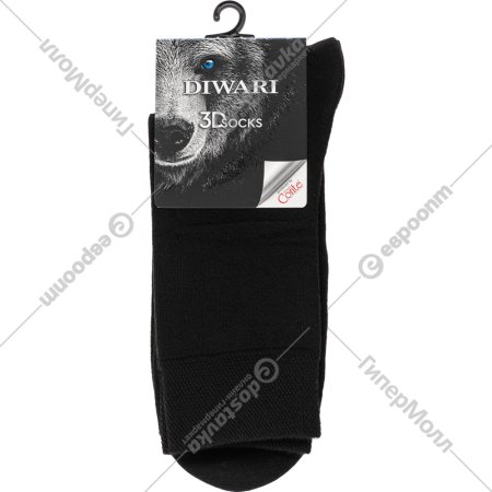 Носки мужские «DiWaRi» 3DSocks, размер 29, 000 чёрный