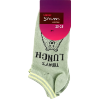 

Носки жен(SW-ST-3-Short)хаки медв.надп.