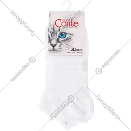 Носки женские «Conte Elegant» 3DSocks, размер 23-25, 000 белый