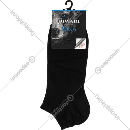 Носки мужские «DiWaRi» 3DSocks, размер 29, 000 черный