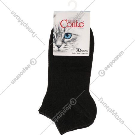 Носки женские «Conte Elegant» 3DSocks, размер 23-25, 000 чёрный