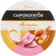 Сыр плавленый «Первая Линия РФ» сливочный, грибы-ветчина, 50%, 130 г