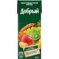 Нектар Добрый мультифруктовый, 0.2 л