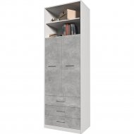 Шкаф «Интерлиния» Innova-V01, белый/бетон