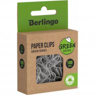 Скрепки «Berlingo» Green Series, DBs_28100J, 28 мм, 100 шт