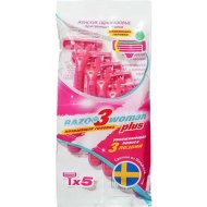 Станки бритвенные «Razo» 3Woman Plus, 3 лезвия, 5 шт