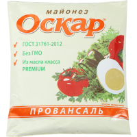 

Майонез "ОСКАР" (пров.,50.5%) 400мл