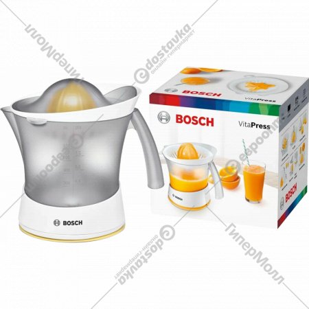Пресс для цитрусовых «Bosch» MCP3500, 0.8 л, Белый/Желтый