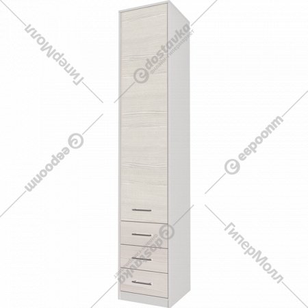 Шкаф «Интерлиния» Innova-V02, белый/вудлайн кремовый