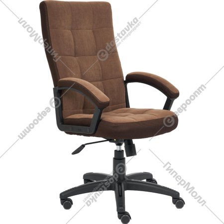 Кресло офисное «Tetchair» Trendy, флок/ткань, коричневый, 6/TW-24