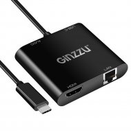 Переходник USB «Ginzzu» GC-878HVC