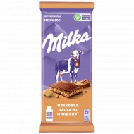 Шоколад молочный «Milka» ореховая паста из миндаля, 85 г