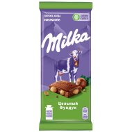 Шоколад «Milka» молочный, с цельным фундуком, 85 г