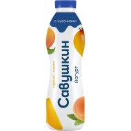 Йогурт питьевой Савушкин персик-манго, 2%, 900 г