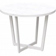 Обеденный стол «Millwood» Орлеан, ЛДСП белый/белый, 100х100х75 см