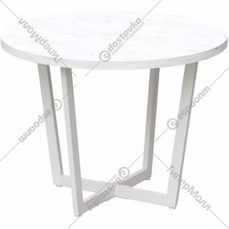 Обеденный стол «Millwood» Орлеан, ЛДСП белый/белый, 100х100х75 см