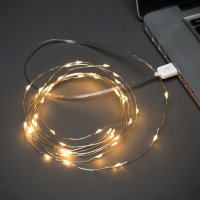 

Гирлянда "РОСА" (5 м,50LED,USB,теп.бел.)