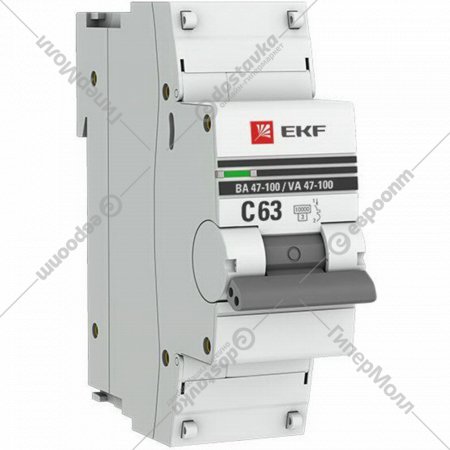 Автоматический выключатель «EKF» PROxima, mcb47100-1-63C-pro
