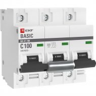 Автоматический выключатель «EKF» Basic, mcb47100-3-100C-bas