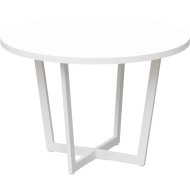 Обеденный стол «Millwood» Орлеан, ЛДСП белый/белый, 110х110х75 см