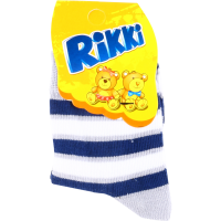 

Носки д"RIKKI"(SCH)сер/син-бел пол,18-20