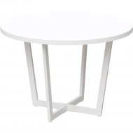 Обеденный стол «Millwood» Орлеан, ЛДСП белый/белый, 120х120х75 см