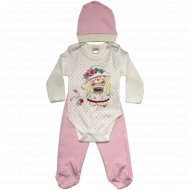 Комплект детской одежды «Cicix» 2083/7, розовый, размер 68