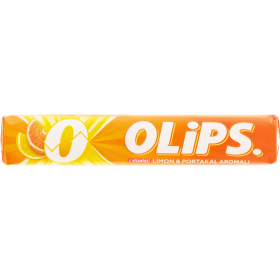 Ка­ра­мель ле­ден­цо­вая «Olips» со вкусом лимона и апель­си­на, 28 г