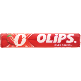 Ка­ра­мель ле­ден­цо­вая «Olips» со вкусом клуб­ни­ки, 28 г