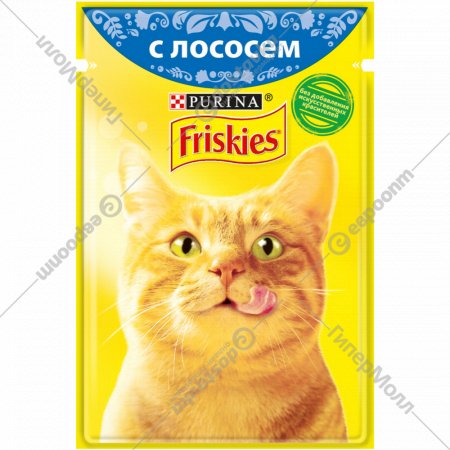 Корм для кошек «Friskies» с лососем в подливе, 85 г