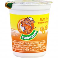 Бифидопродукт «Бифидин» Здоровячок, с ароматом банана, 3.2%, 200 г