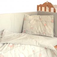 Комплект детского постельного белья «Баю-Бай» Air, К50Air1, серо-розовый