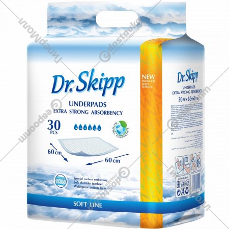 Пеленки гигиенические «Dr. Skipp» размер 60х60, 30 шт