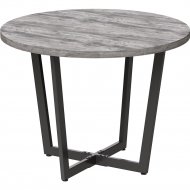 Обеденный стол «Millwood» Орлеан 18 мм, ЛДСП сосна пасадена/черный, 90х90х75 см
